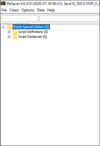 skyrim save cleaner fix loading issue